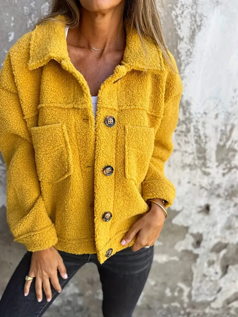 Oversized Collared Jacket for Women - Image 2