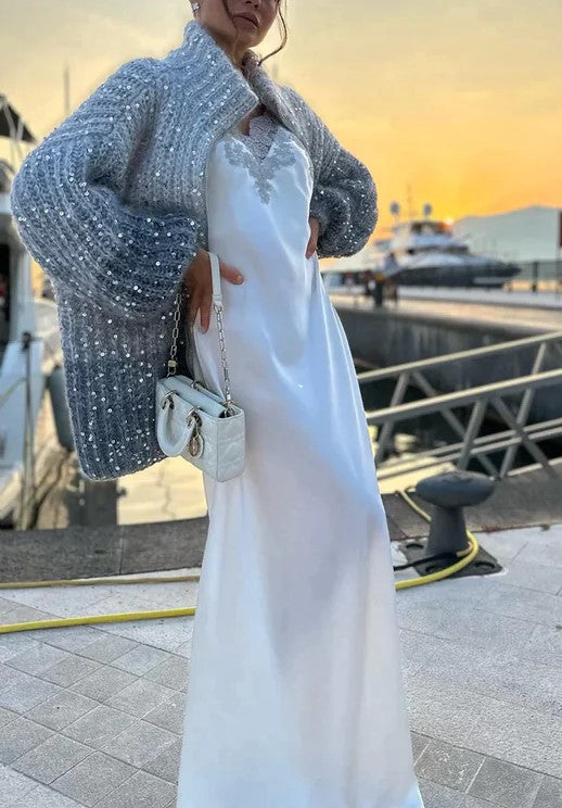 Oversized Zip-Up Sweater for Women - Image 4