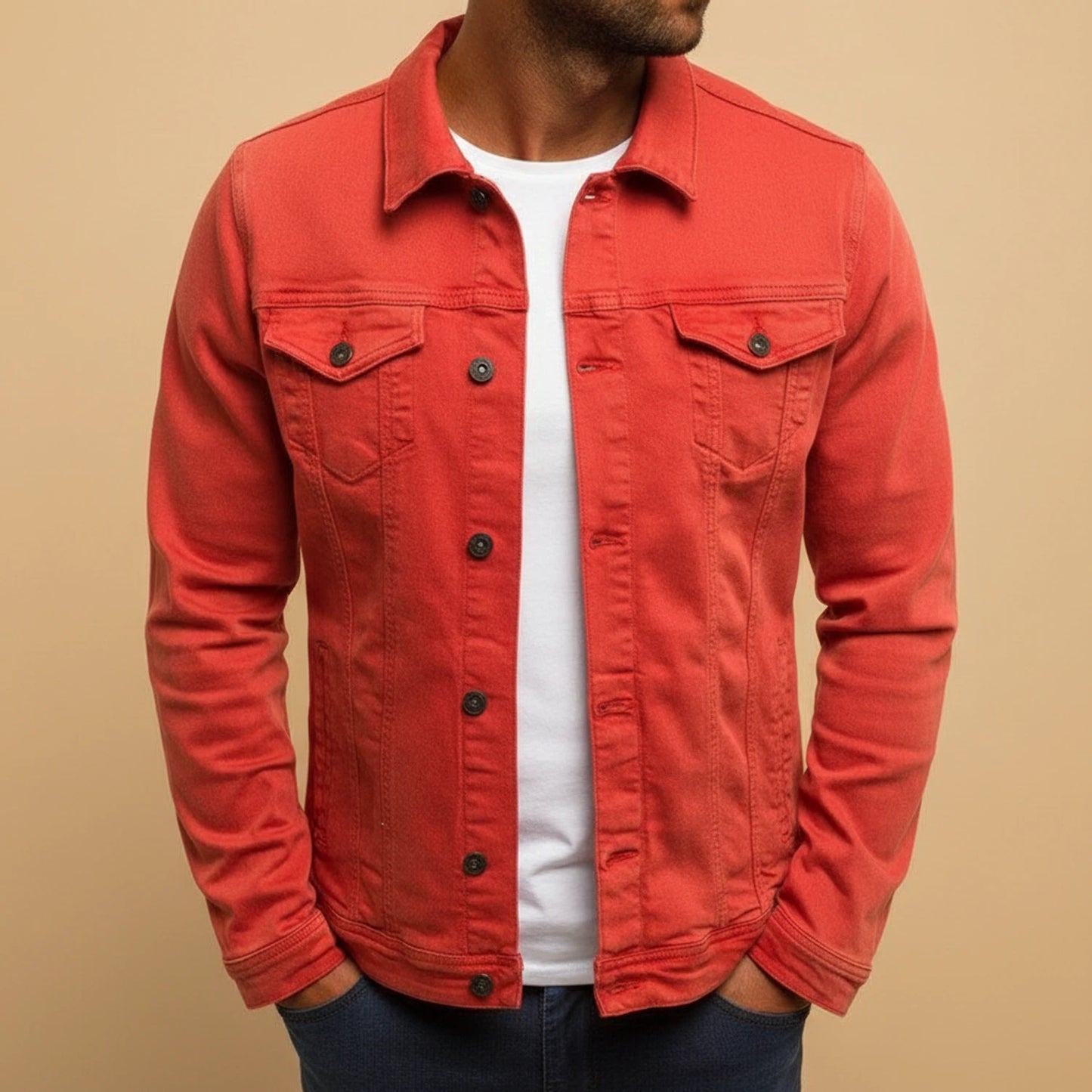 Button-Down Casual Jacket for Men