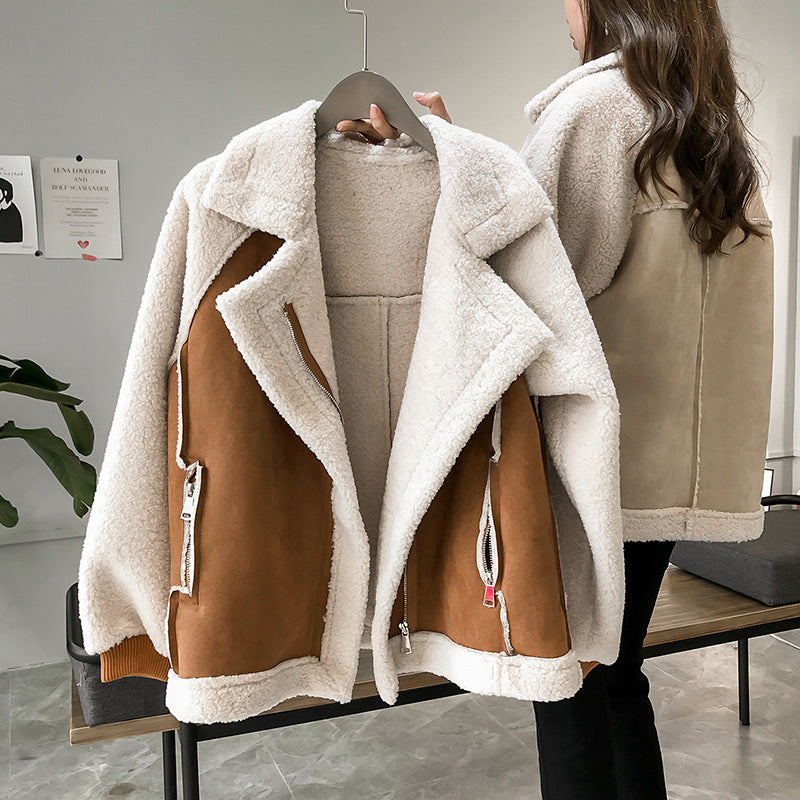 Color Block Aviator Jacket for Women - Image 3