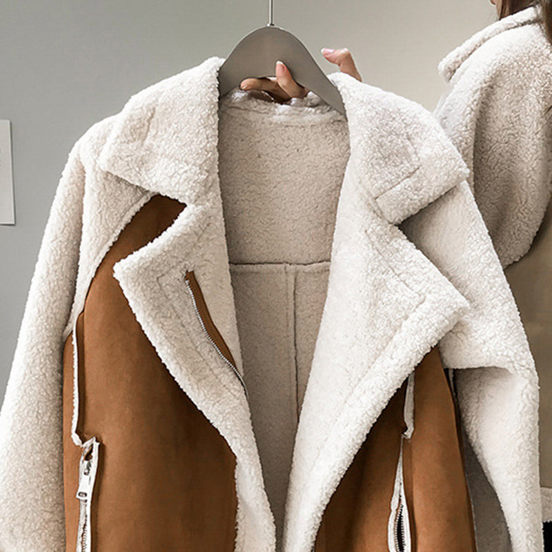 Color Block Aviator Jacket for Women - Image 2