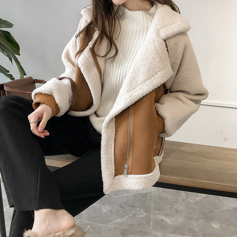 Color Block Aviator Jacket for Women - Image 1