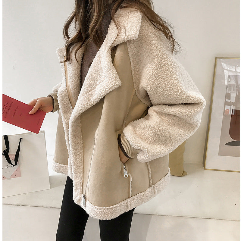 Color Block Aviator Jacket for Women - Image 4