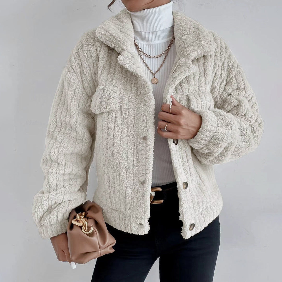 Button-Down Relaxed Fit Jacket for Women - Image 3