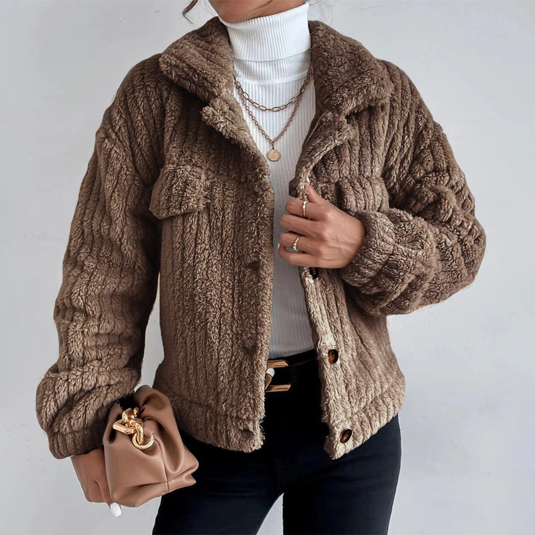 Button-Down Relaxed Fit Jacket for Women - Image 4