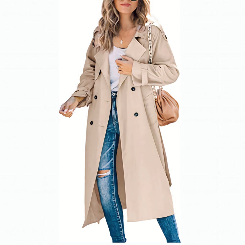 Double-Breasted Trench Coat for Women - Image 5