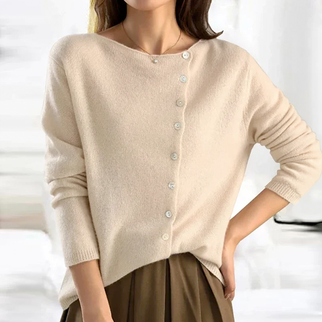 Button-Front Cardigan for Women - Image 2
