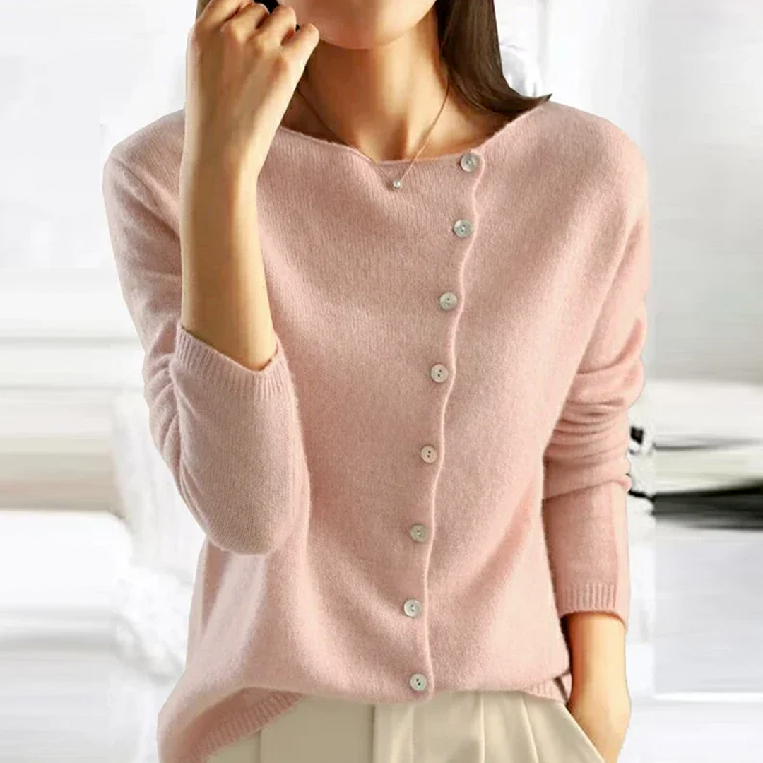 Button-Front Cardigan for Women - Image 4