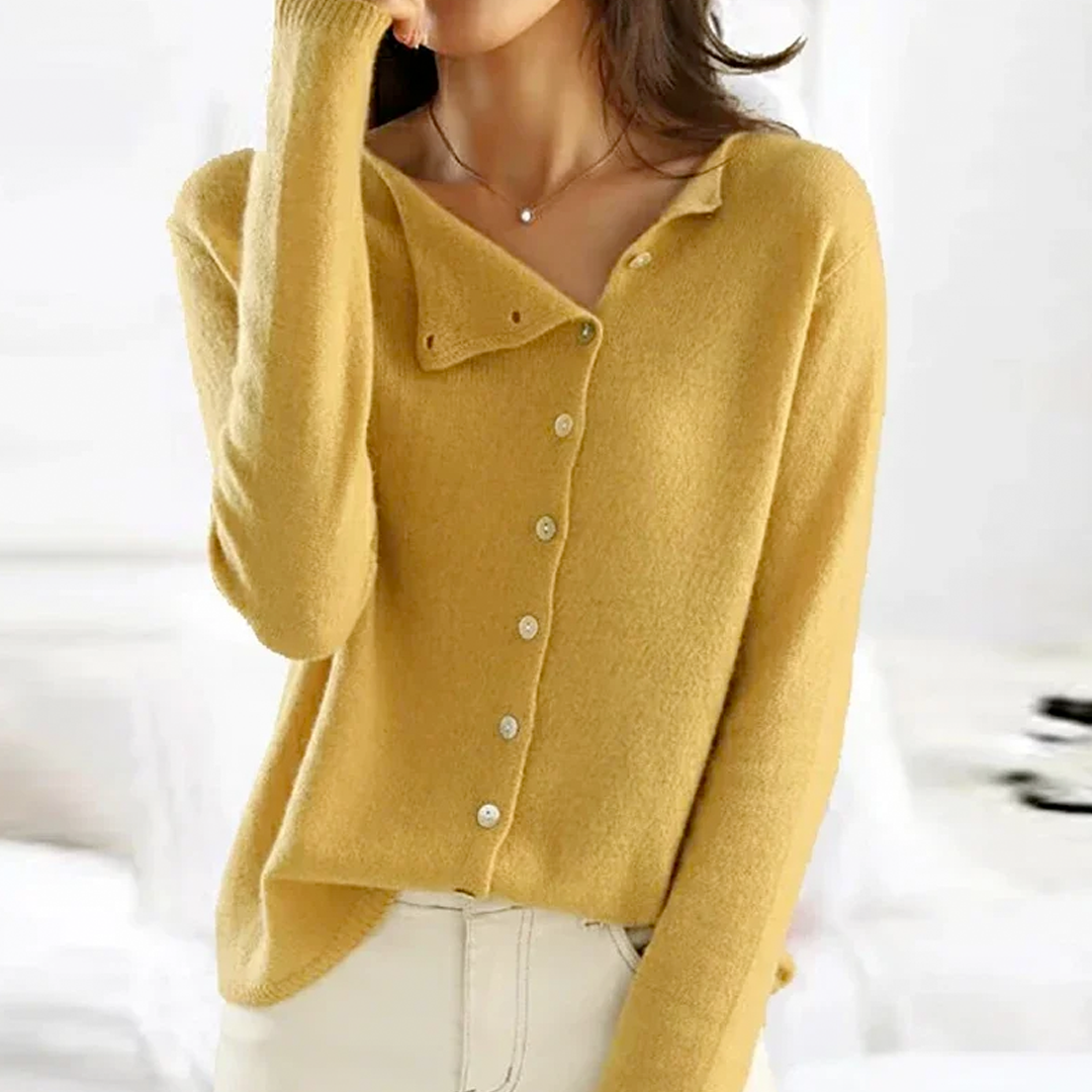 Button-Front Cardigan for Women - Image 3