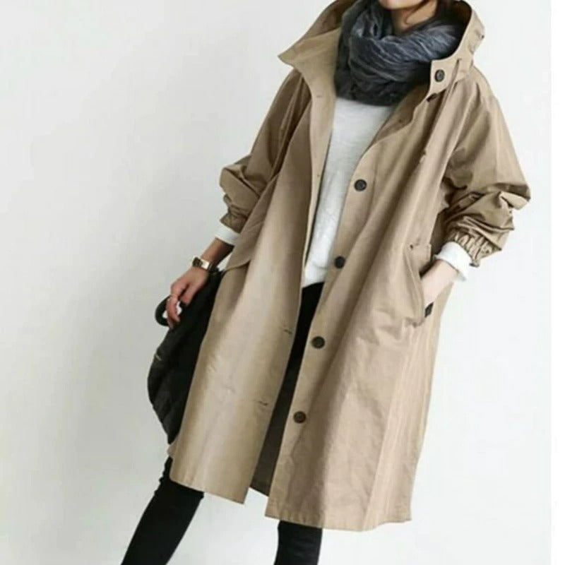 Hooded Long Coat for Women - Image 5