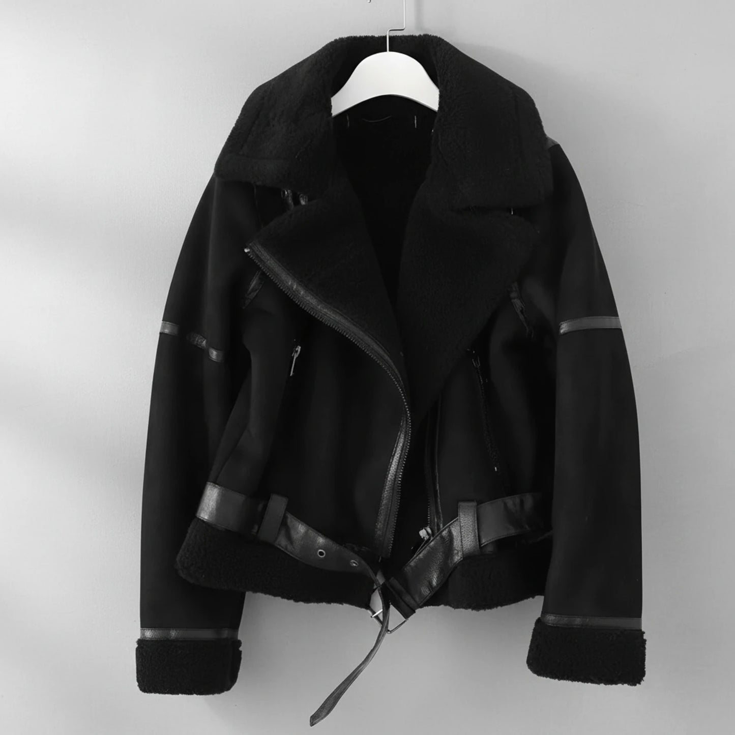 Shearling Aviator Jacket for Women