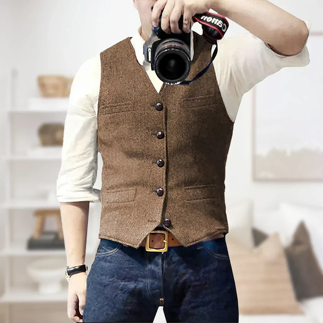 Button-Down Vest for Men - Image 10