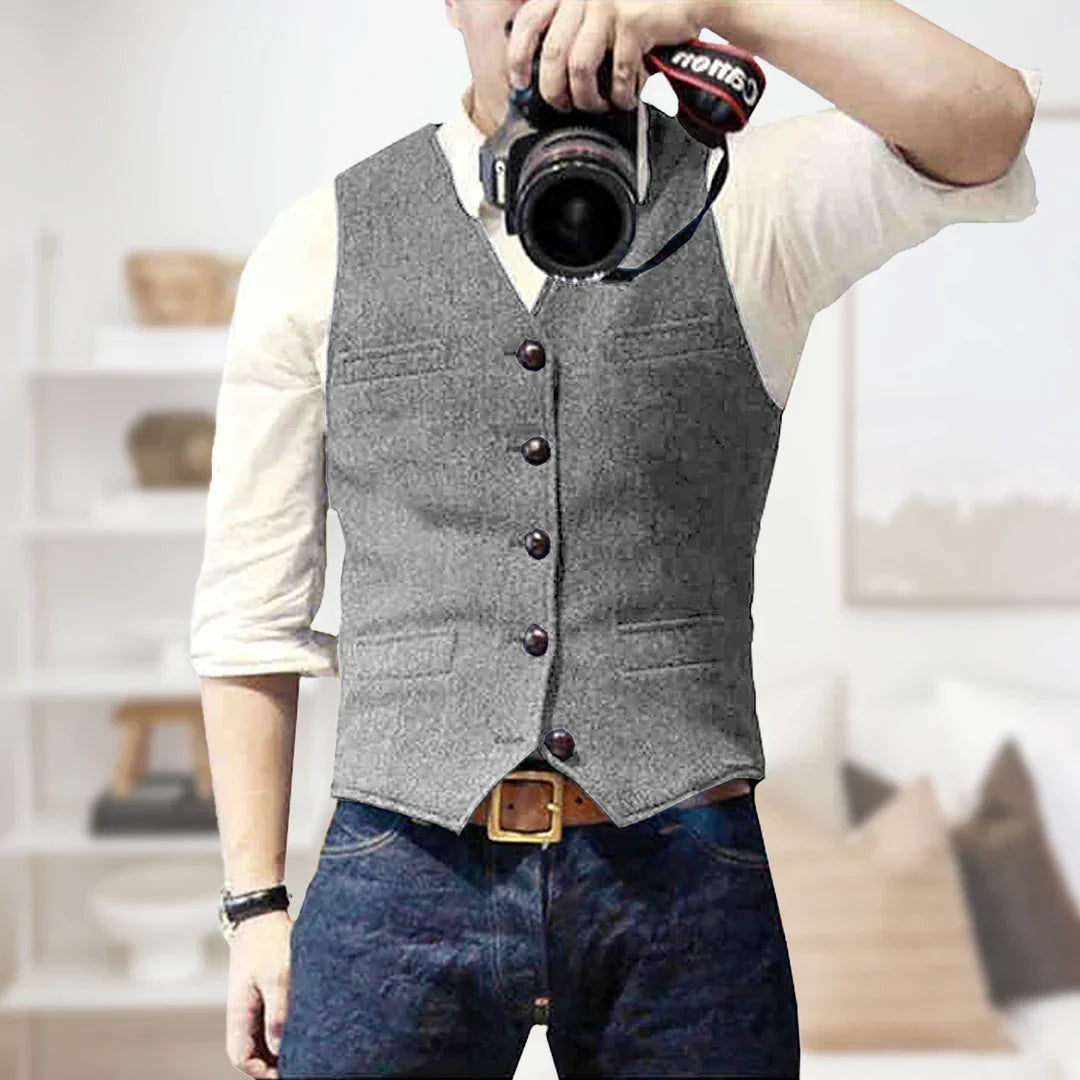 Button-Down Vest for Men - Image 7