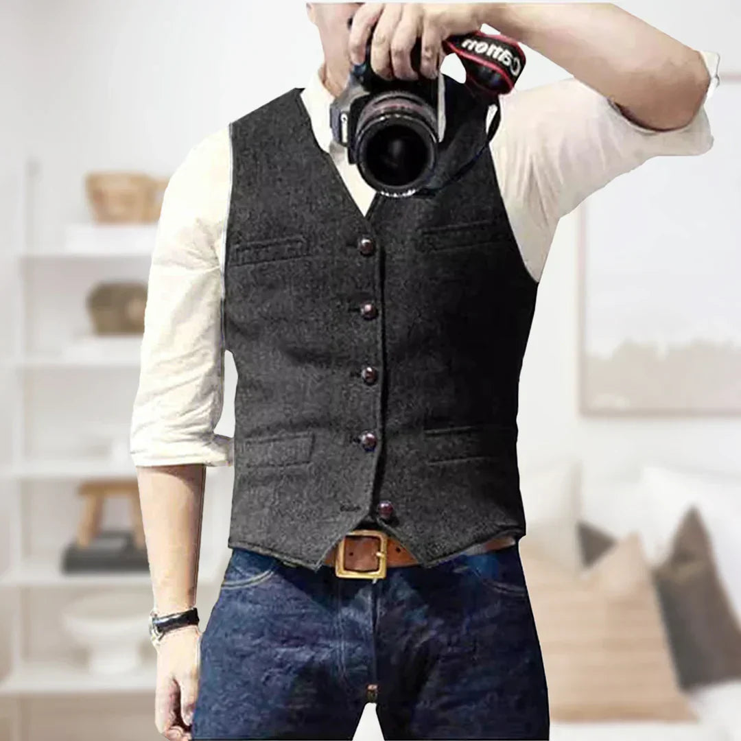 Button-Down Vest for Men - Image 5