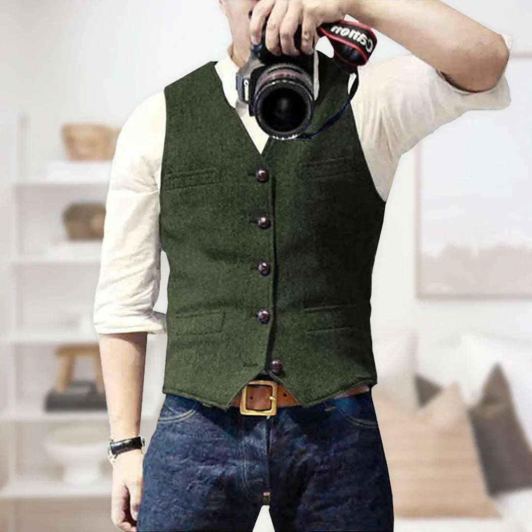Button-Down Vest for Men - Image 6