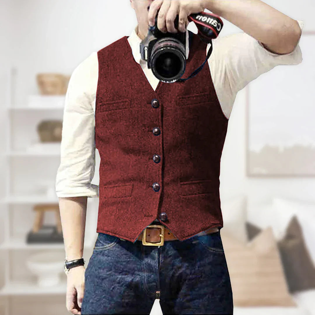 Button-Down Vest for Men - Image 9