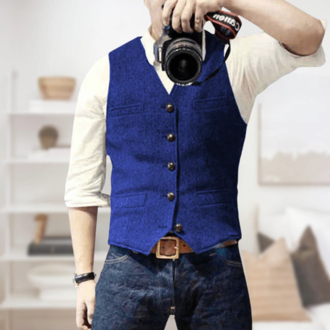 Button-Down Vest for Men - Image 8