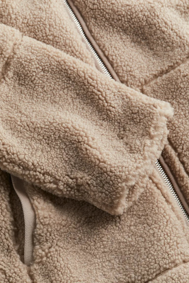 Zip-Up Sherpa Jacket for Women - Image 4
