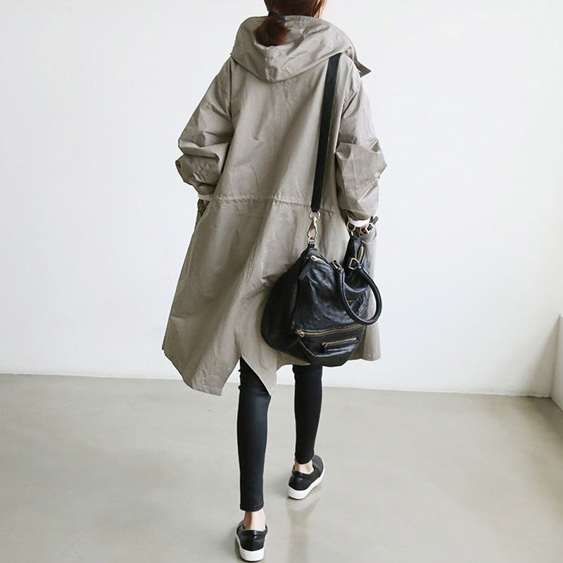 Hooded Long Coat for Women - Image 3