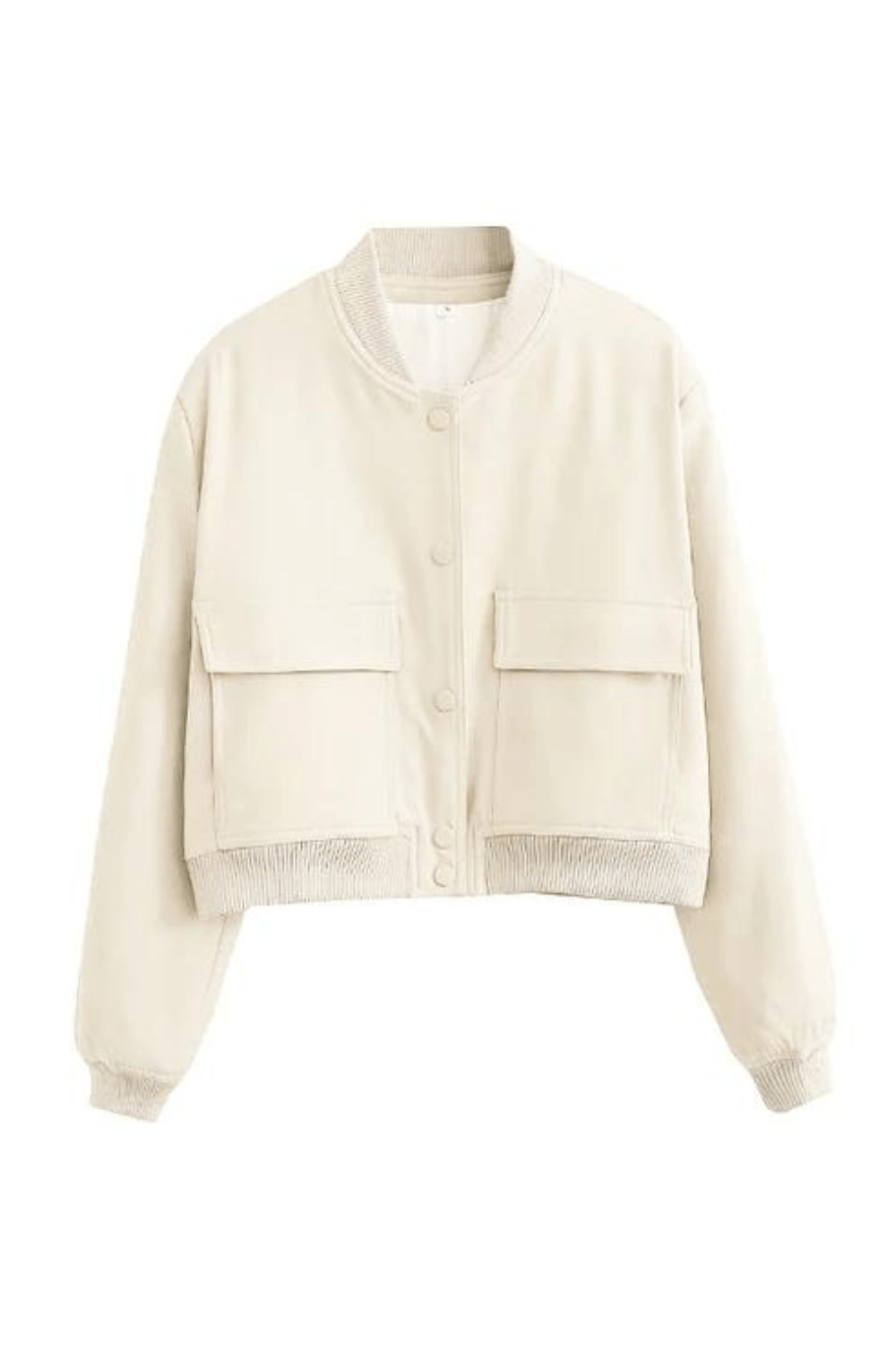Cropped Bomber Jacket for Women - Image 5