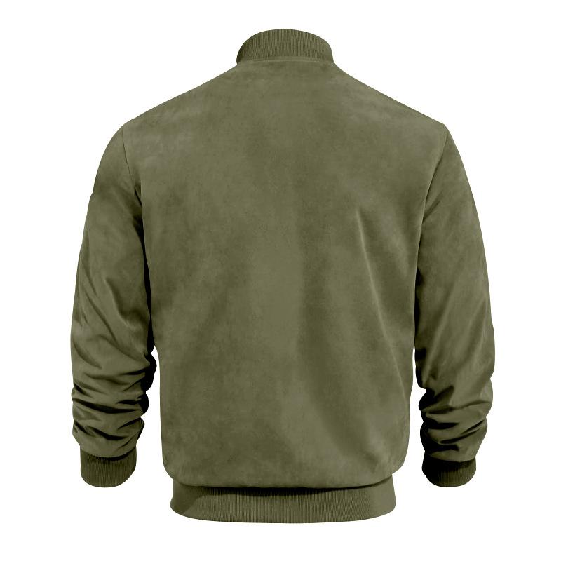 Zip-Up Bomber Jacket for Men - Image 12