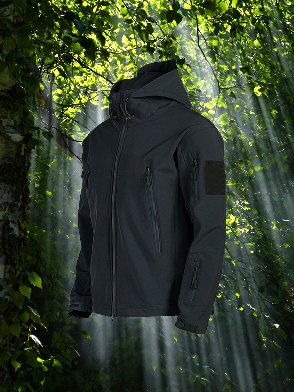 Hooded Tactical Jacket for Men - Image 7