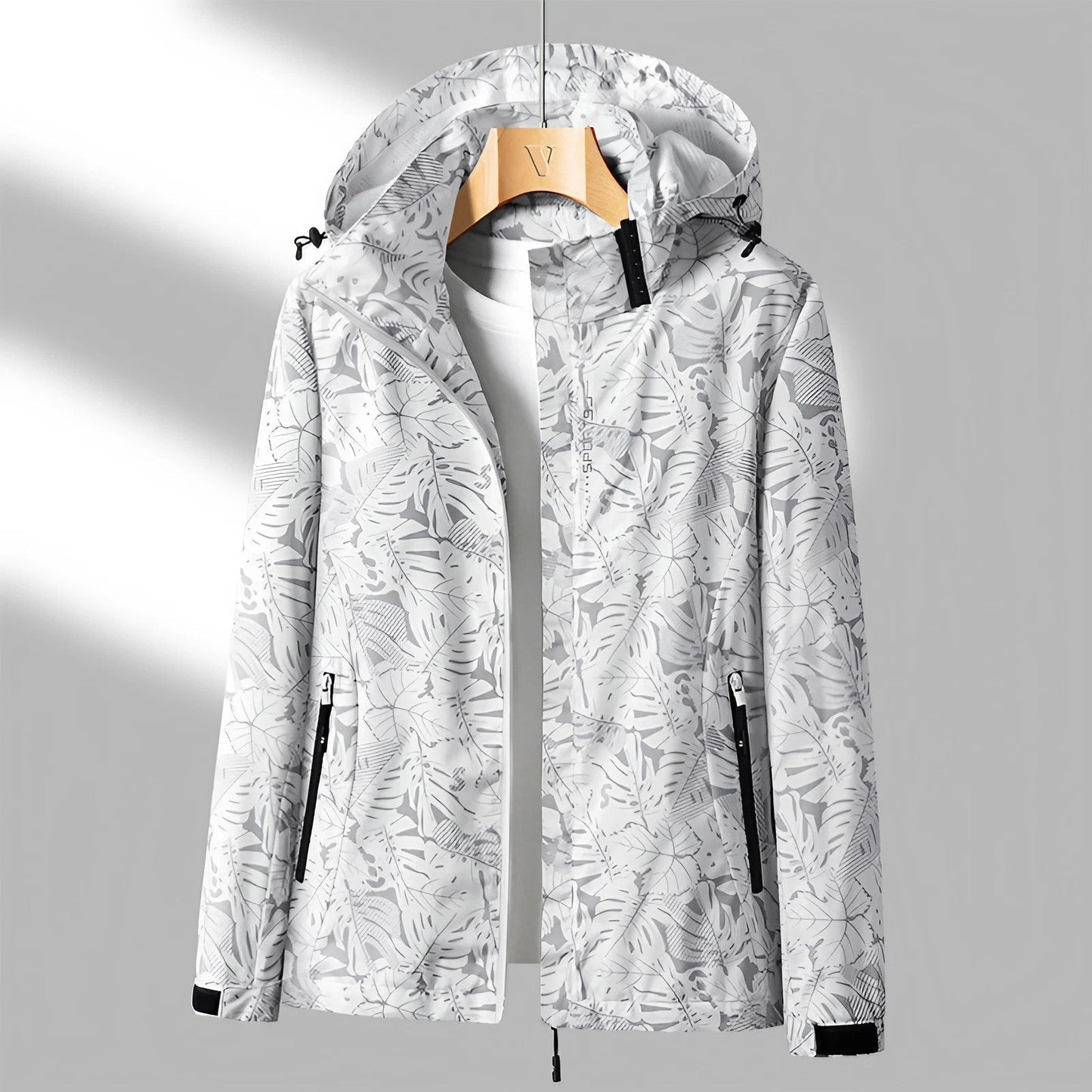 Hooded Floral Print Jacket for Women - Image 15