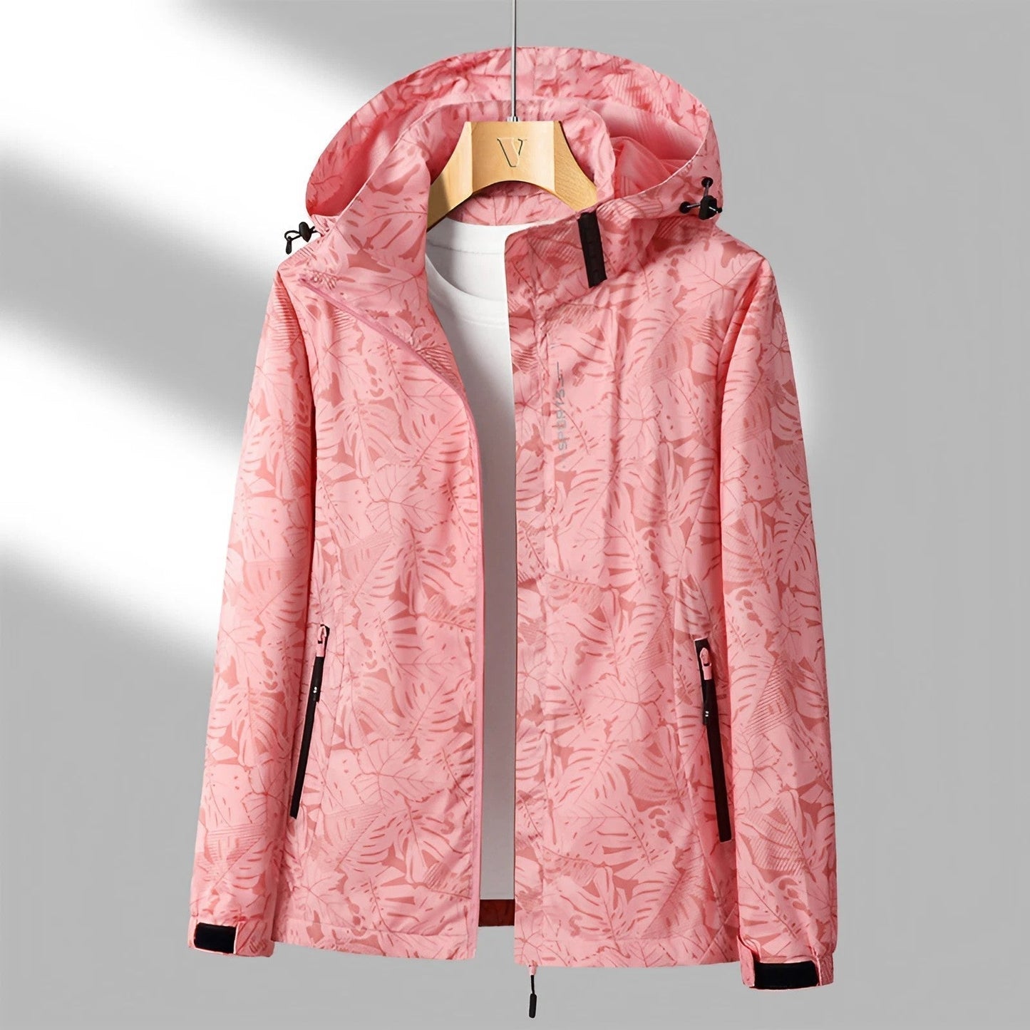 Hooded Floral Print Jacket for Women - Image 16
