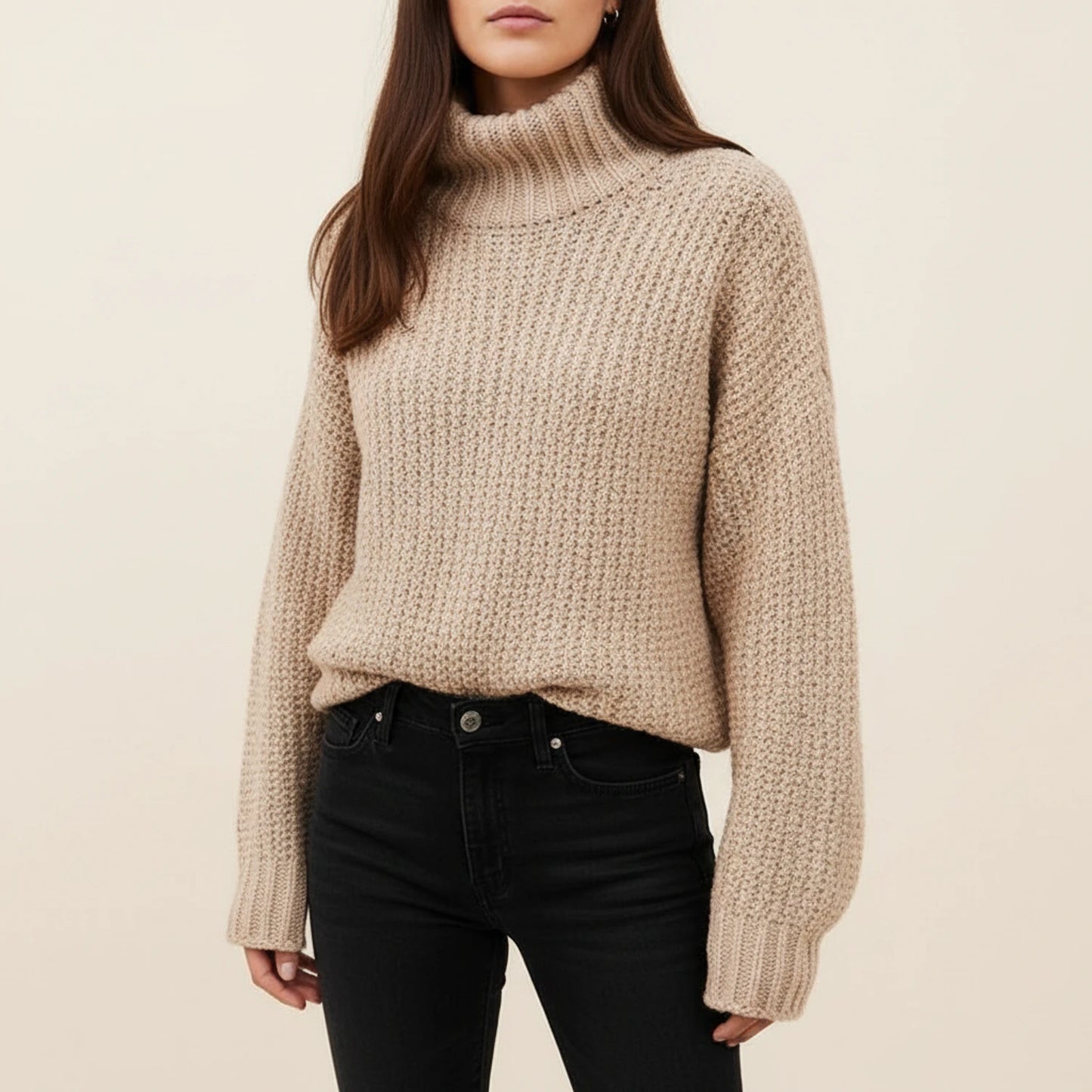 Relaxed Fit Knit Sweater for Women