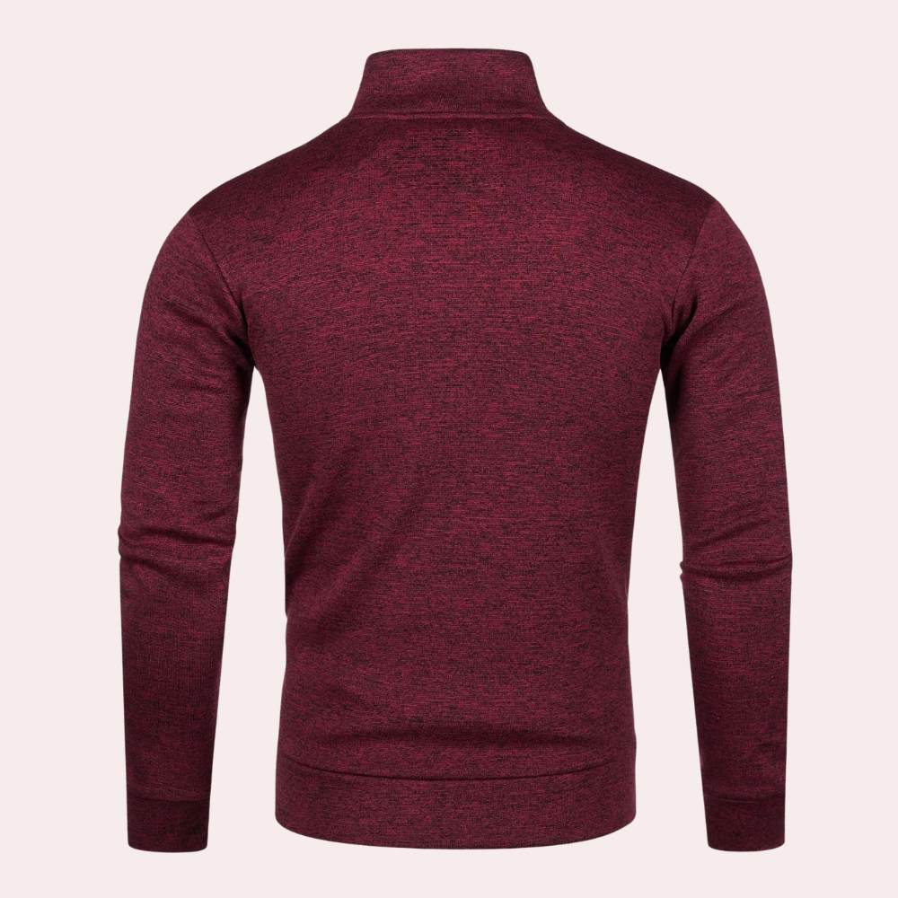 Quilted Stand Collar Jacket for Men - Image 2