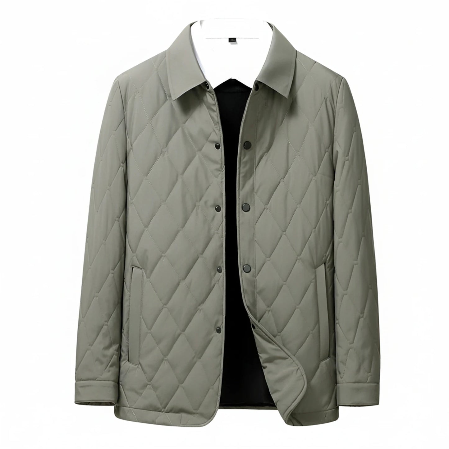 Quilted Collared Jacket for Women