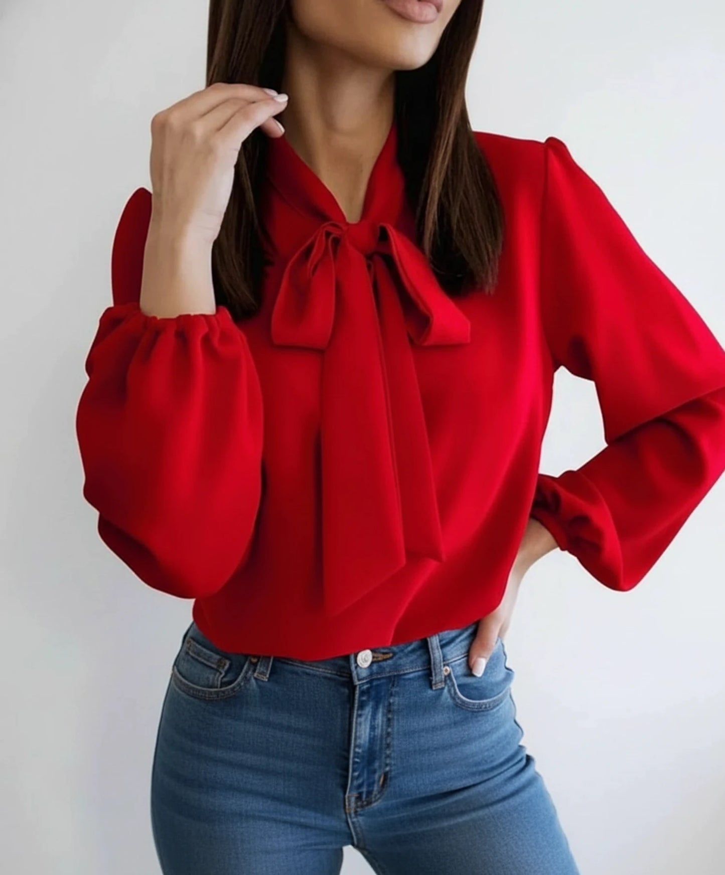 Tie Neck Blouse for Women