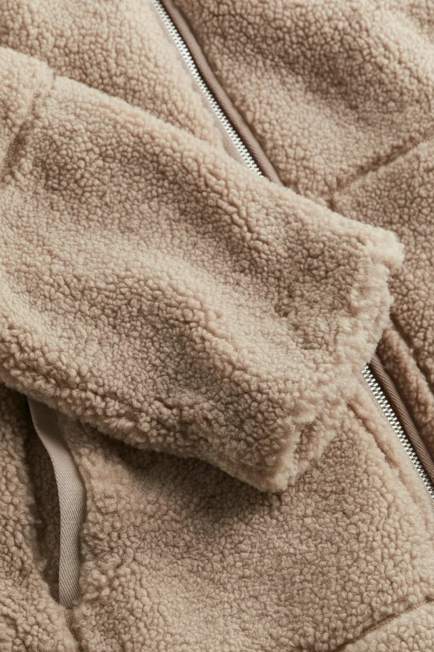 Zip-Up Warm Sherpa Jacket for Women