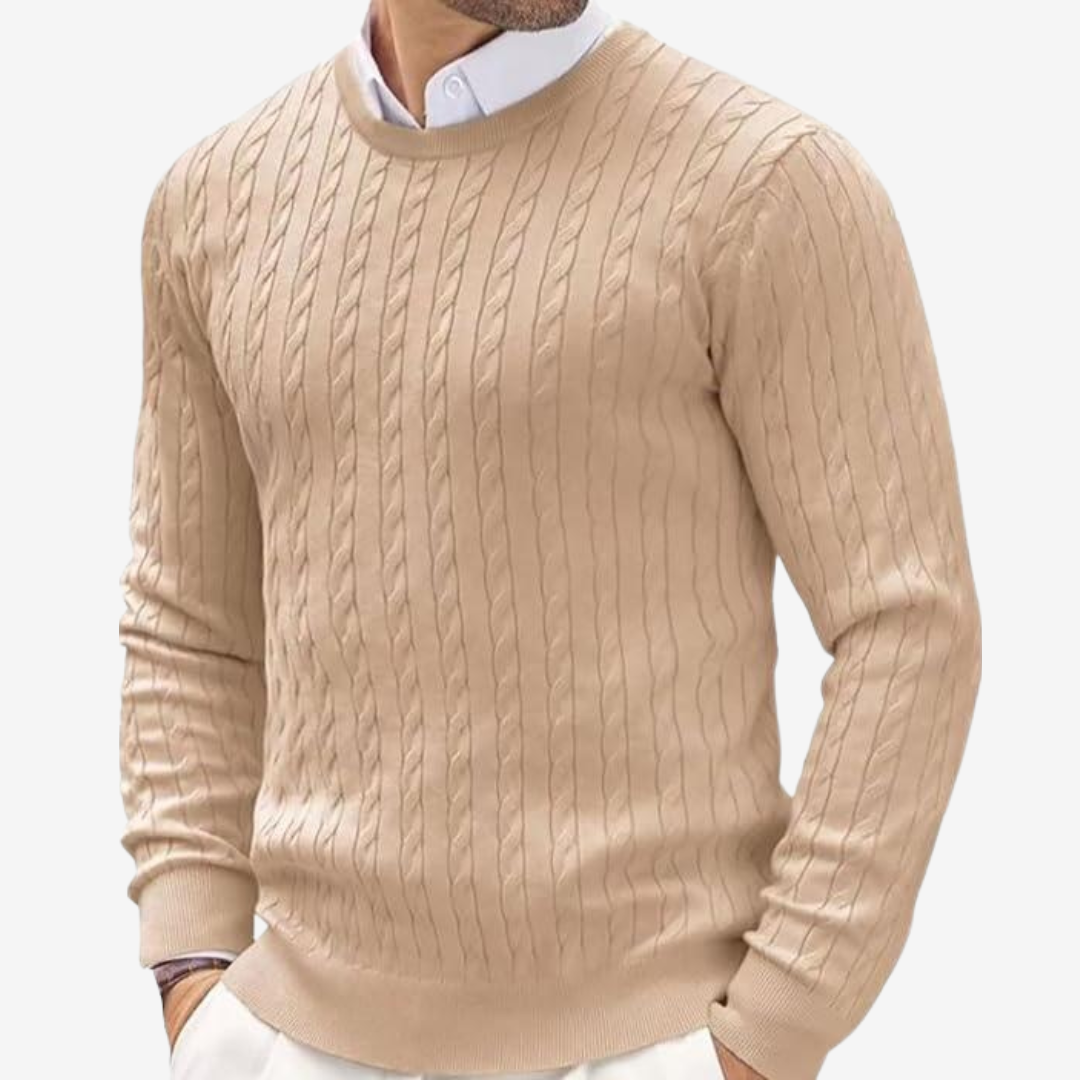 Cable Knit Sweater for Men - Image 5