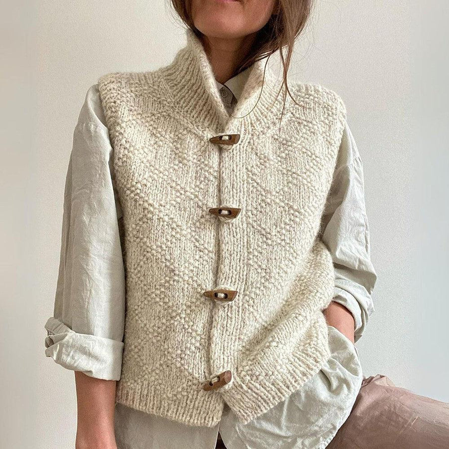 Button-Front Sweater Vest for Women - Image 3