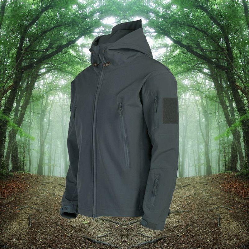 Hooded Tactical Jacket for Men - Image 5