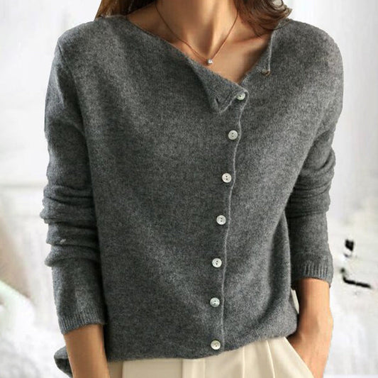 Button-Front Cardigan for Women - Image 1