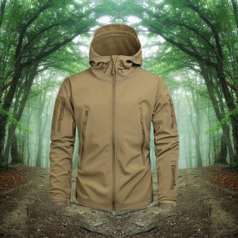 Hooded Tactical Jacket for Men - Image 11