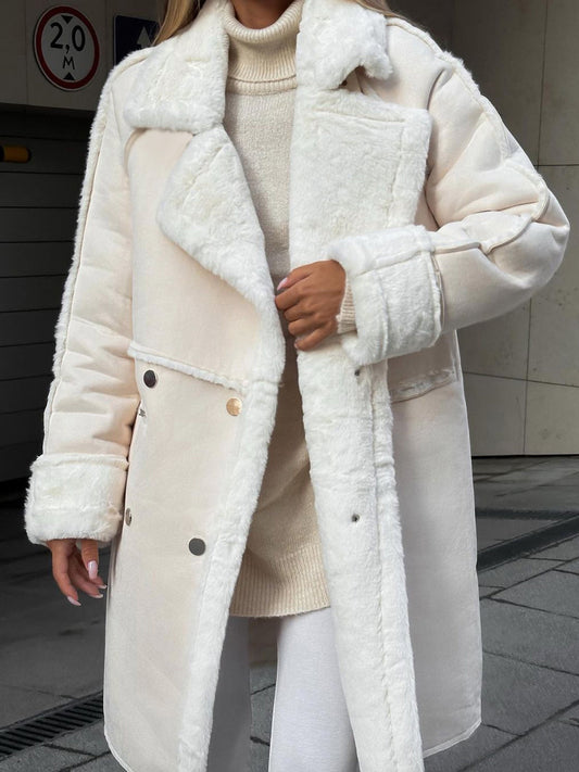Oversized Shearling Coat for Women - Image 1