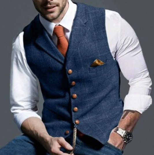 Slim Fit Formal Vest for Men - Image 1