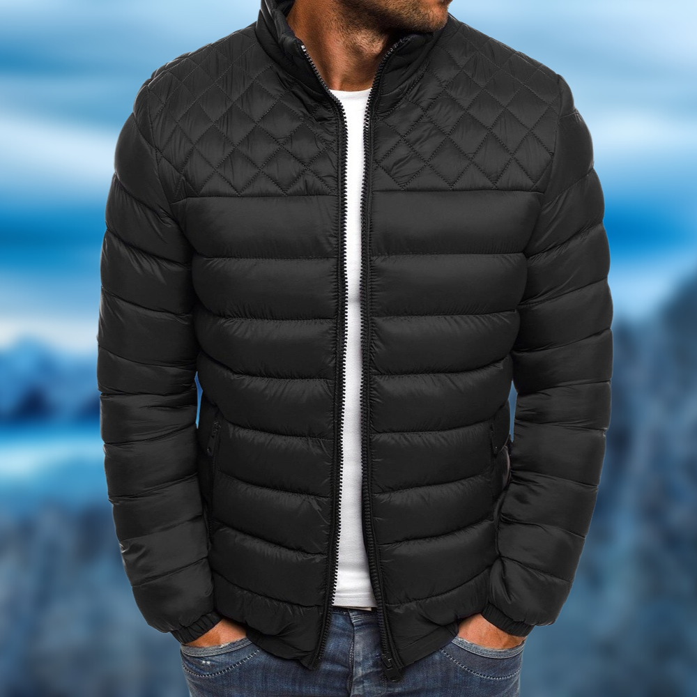 Quilted Puffer Jacket for Men - Image 3