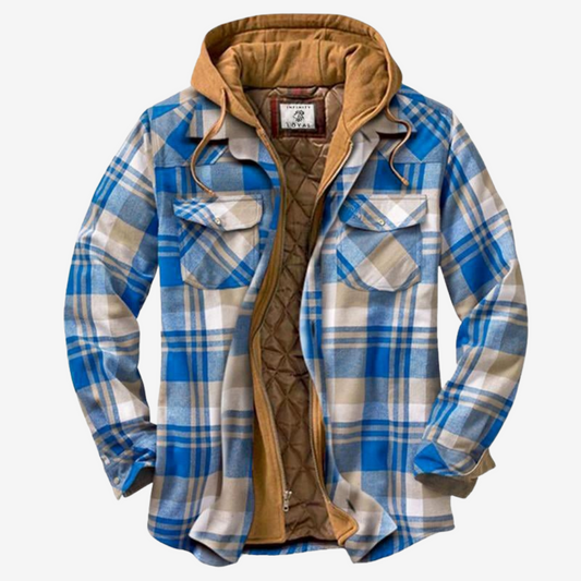 Hooded Flannel Jacket for Men - Image 1