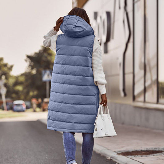 Hooded Puffer Vest for Women - Image 1