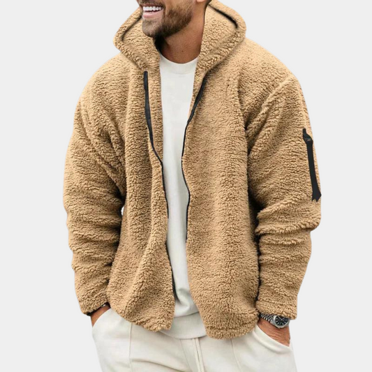 Hooded Fleece Jacket for Men - Image 1