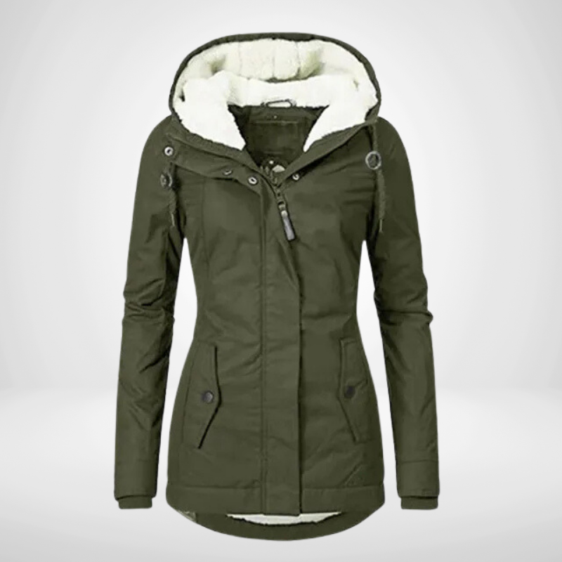 Quilted Lined Hooded Jacket for Women - Image 3
