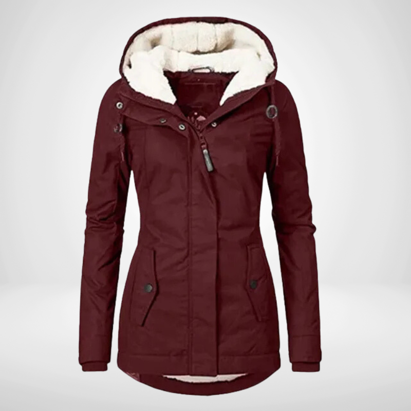 Quilted Lined Hooded Jacket for Women - Image 4