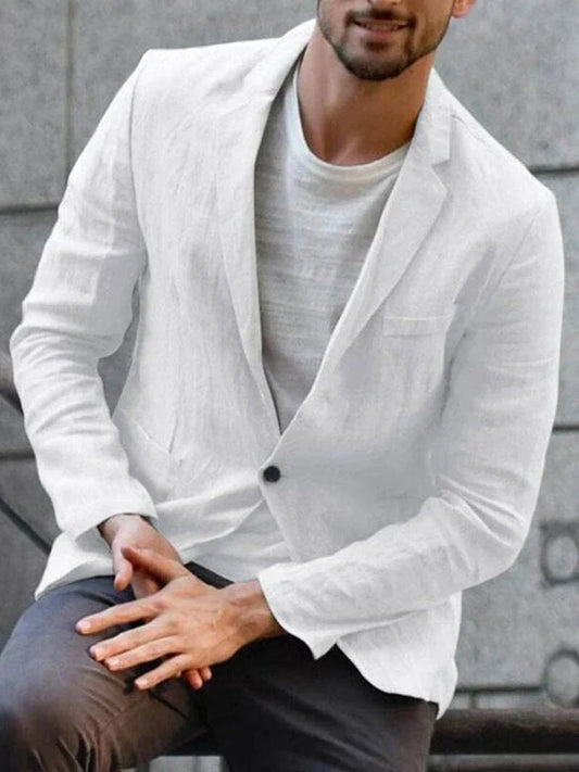 Casual Single Breasted Blazer for Men - Image 1