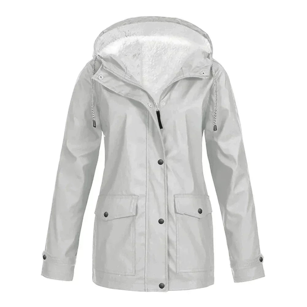 Hooded A-Line Coat for Women - Image 7