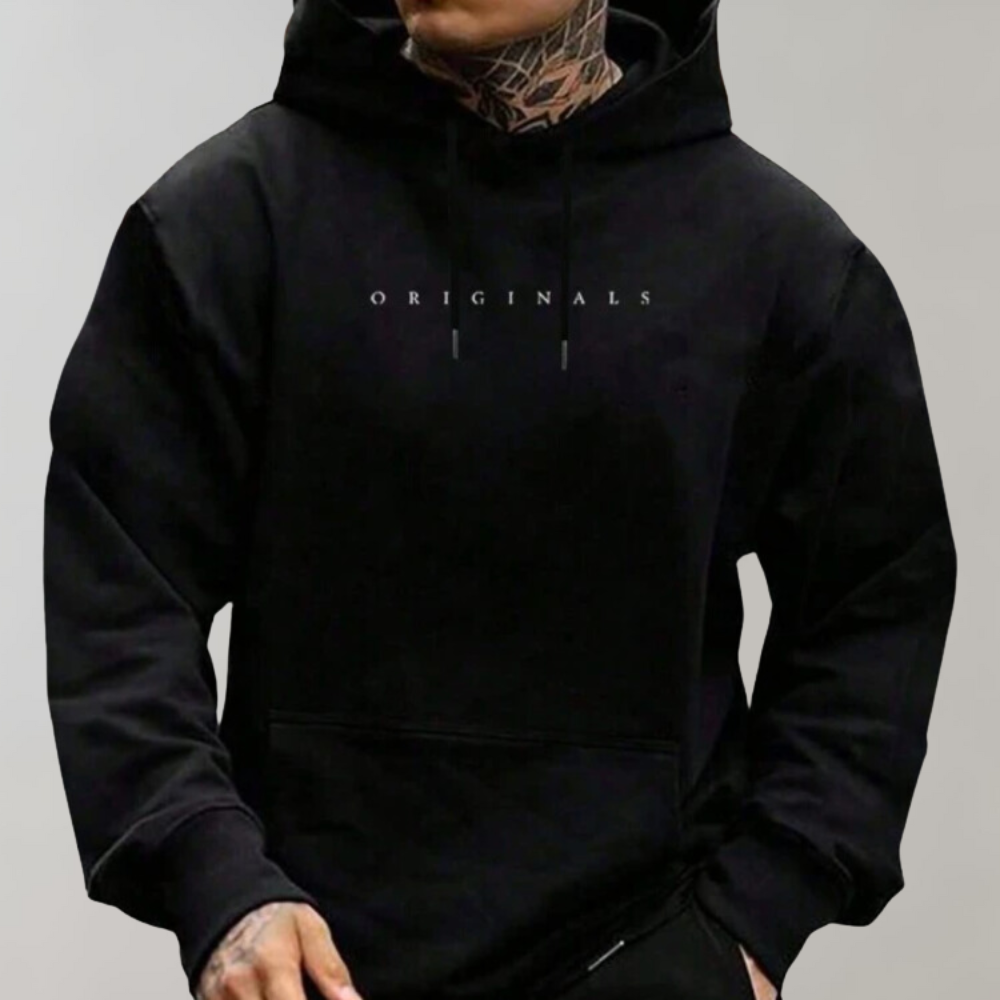 Long Sleeve Pullover Hoodie for Men - Image 1