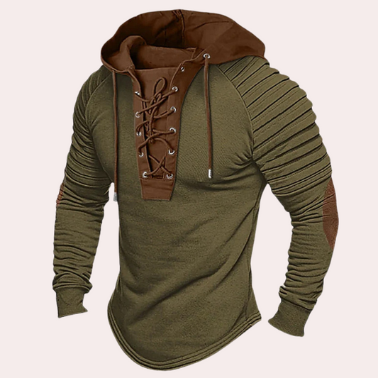 Lace-Up Hoodie for Men - Image 1